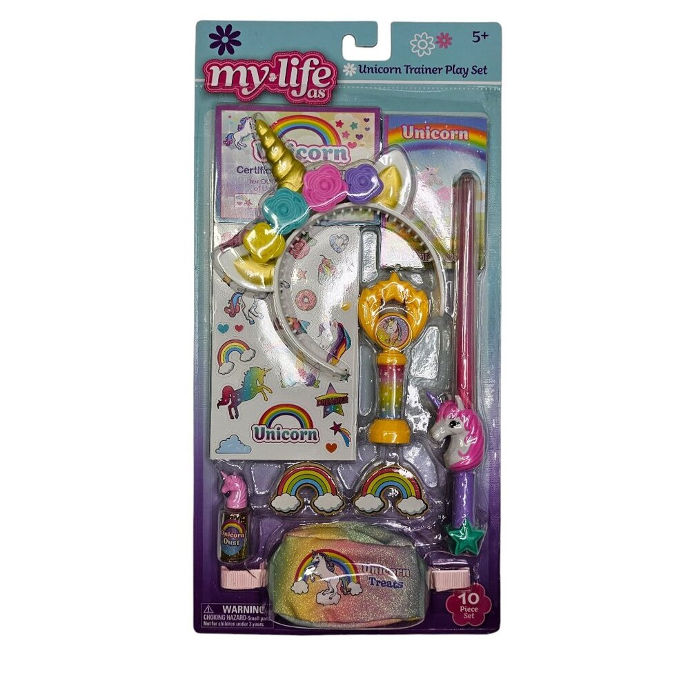 My Life as 18" Doll Unicorn Trainer Play Set Accessories New Gift Stickers